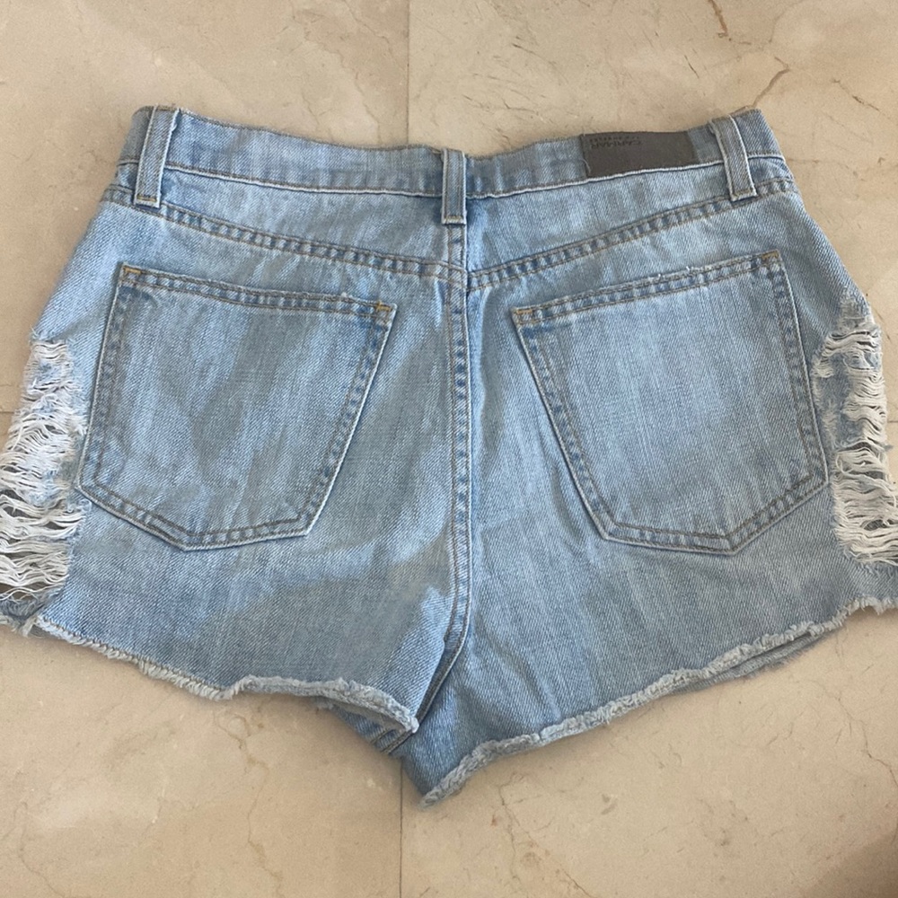 Vintage Carmar denim high waist distress women's shorts size 28